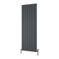 Resia Vertical Single Aluminium Radiator - Anthracite - Various Sizes