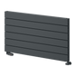 Rienza Horizontal Aluminium Radiator - Anthracite - Various Sizes