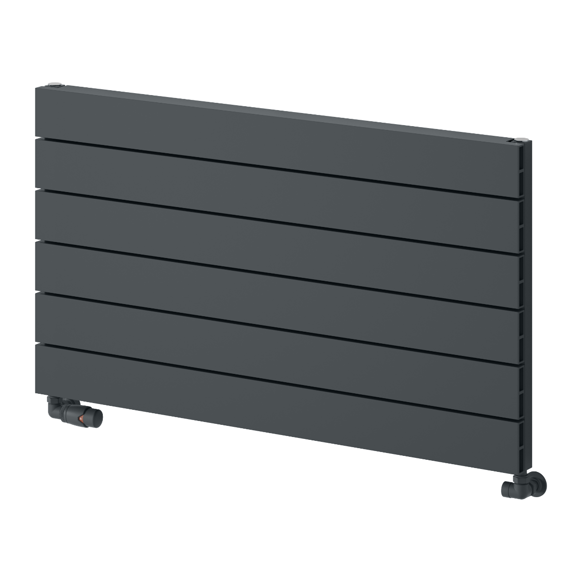 Rienza Horizontal Aluminium Radiator - Anthracite - Various Sizes