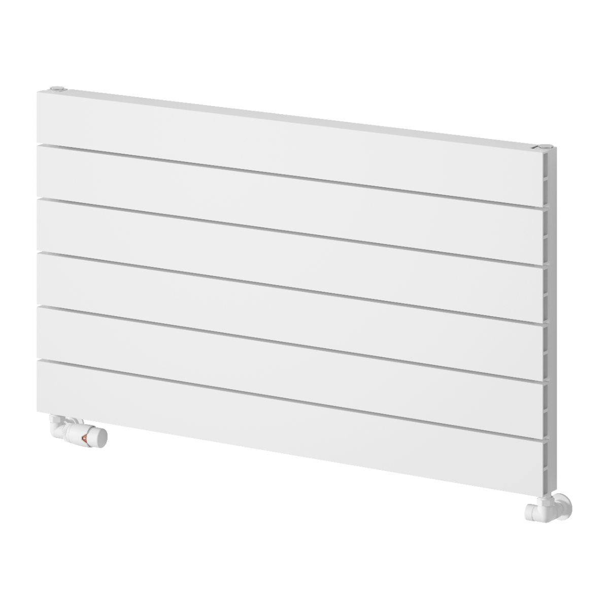 Rienza Horizontal Aluminium Radiator - White - Various Sizes