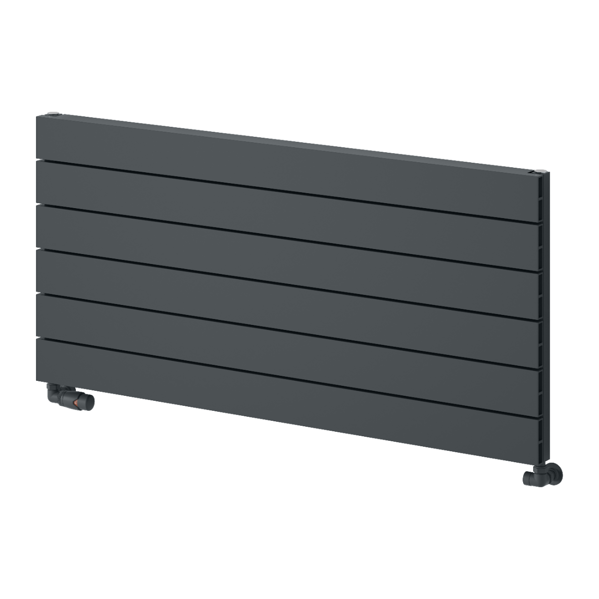 Rienza Horizontal Aluminium Radiator - Anthracite - Various Sizes