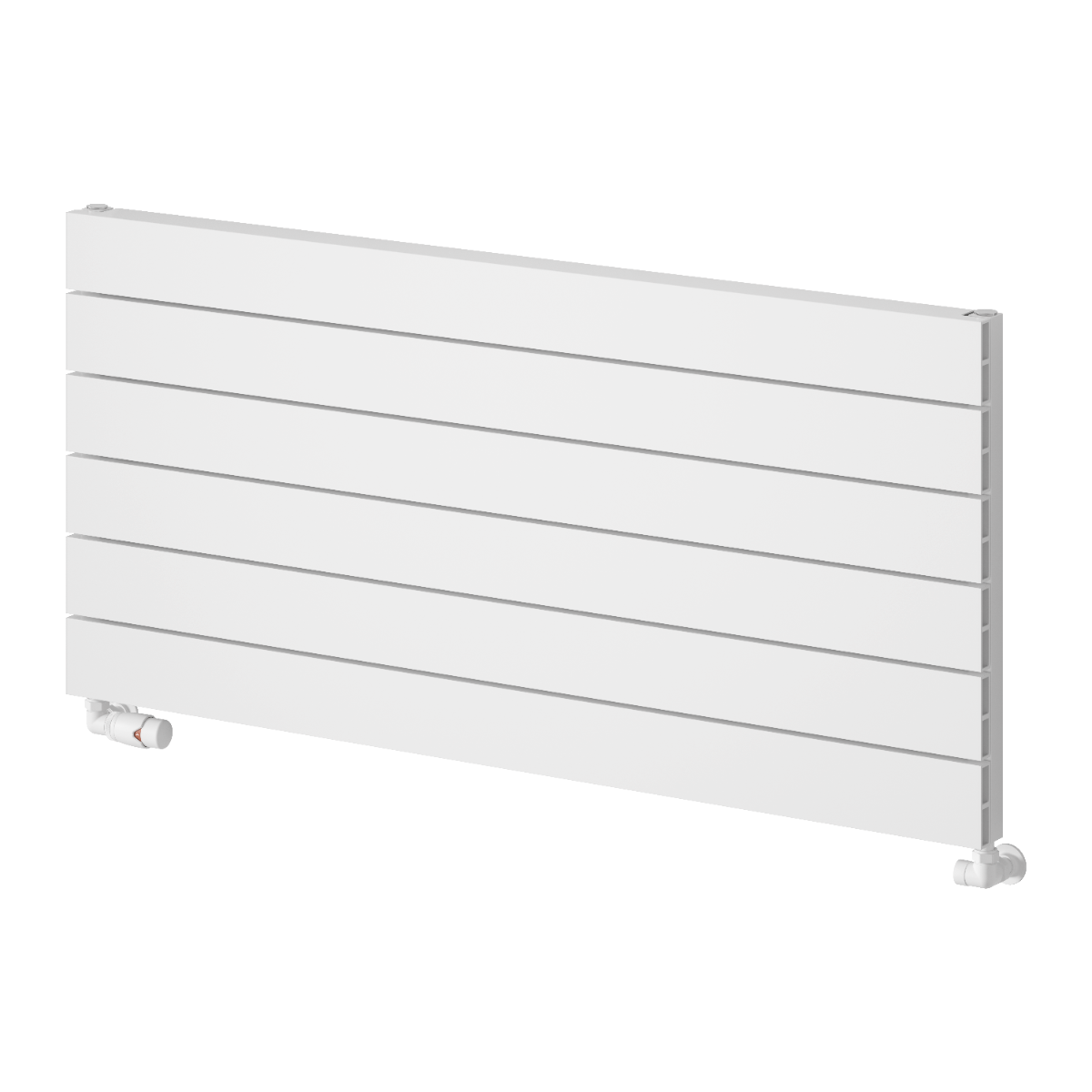 Rienza Horizontal Aluminium Radiator - White - Various Sizes