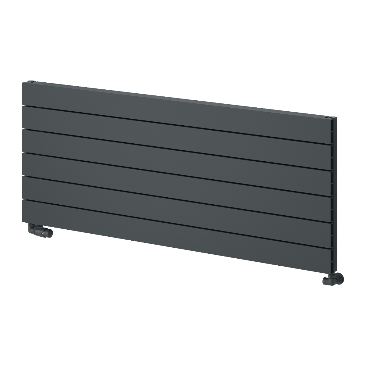 Rienza Horizontal Aluminium Radiator - Anthracite - Various Sizes
