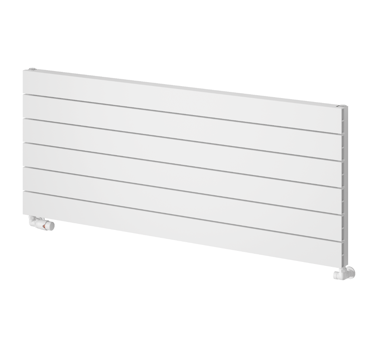 Rienza Horizontal Aluminium Radiator - White - Various Sizes