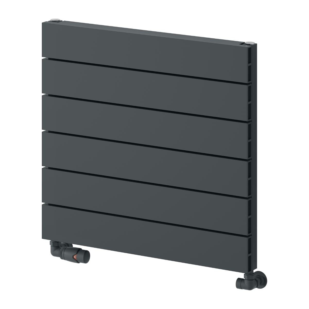 Rienza Horizontal Aluminium Radiator - Anthracite - Various Sizes