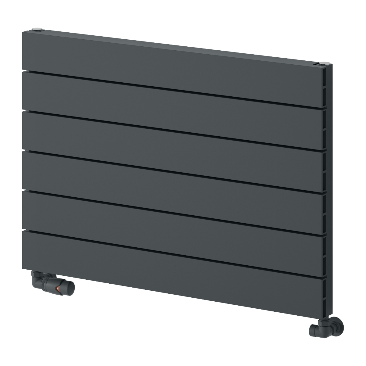 Rienza Horizontal Aluminium Radiator - Anthracite - Various Sizes