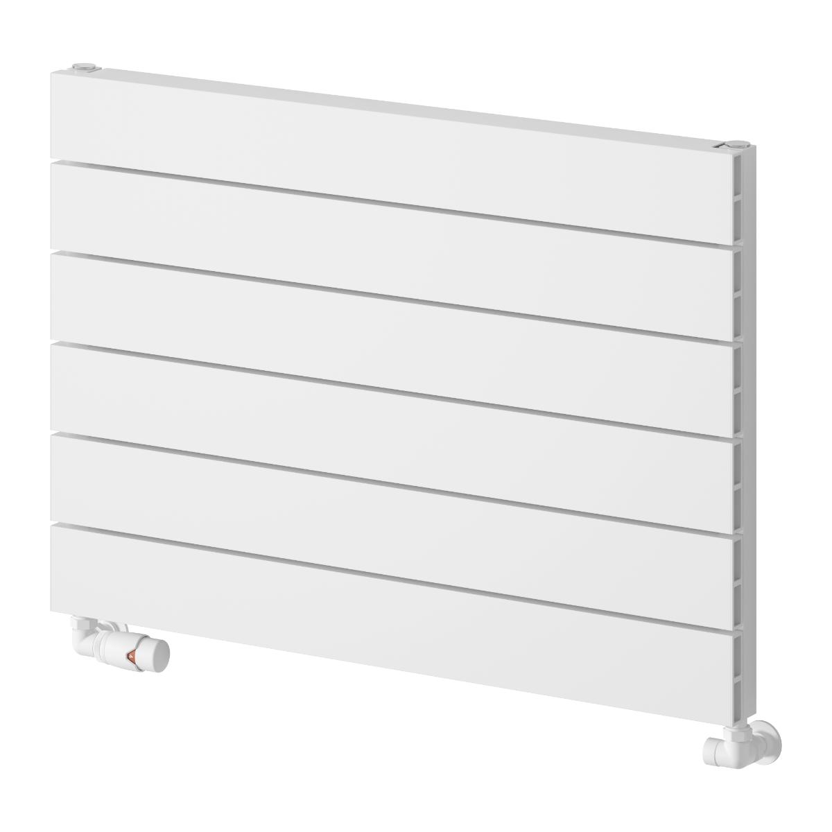 Rienza Horizontal Aluminium Radiator - White - Various Sizes