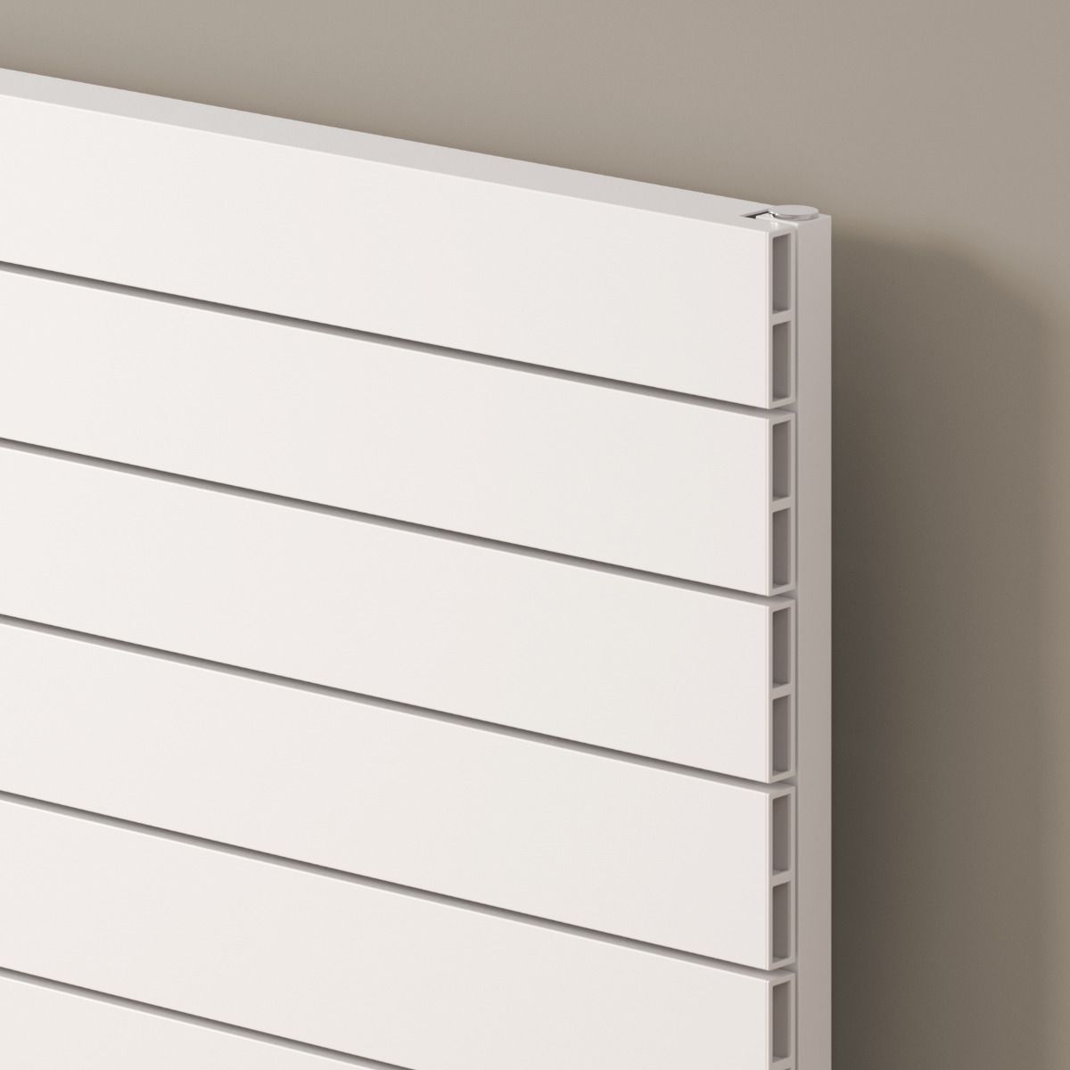 Rienza Horizontal Aluminium Radiator - White - Various Sizes