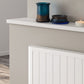 Serre Horizontal Electric Aluminium Radiator - Various Sizes - White