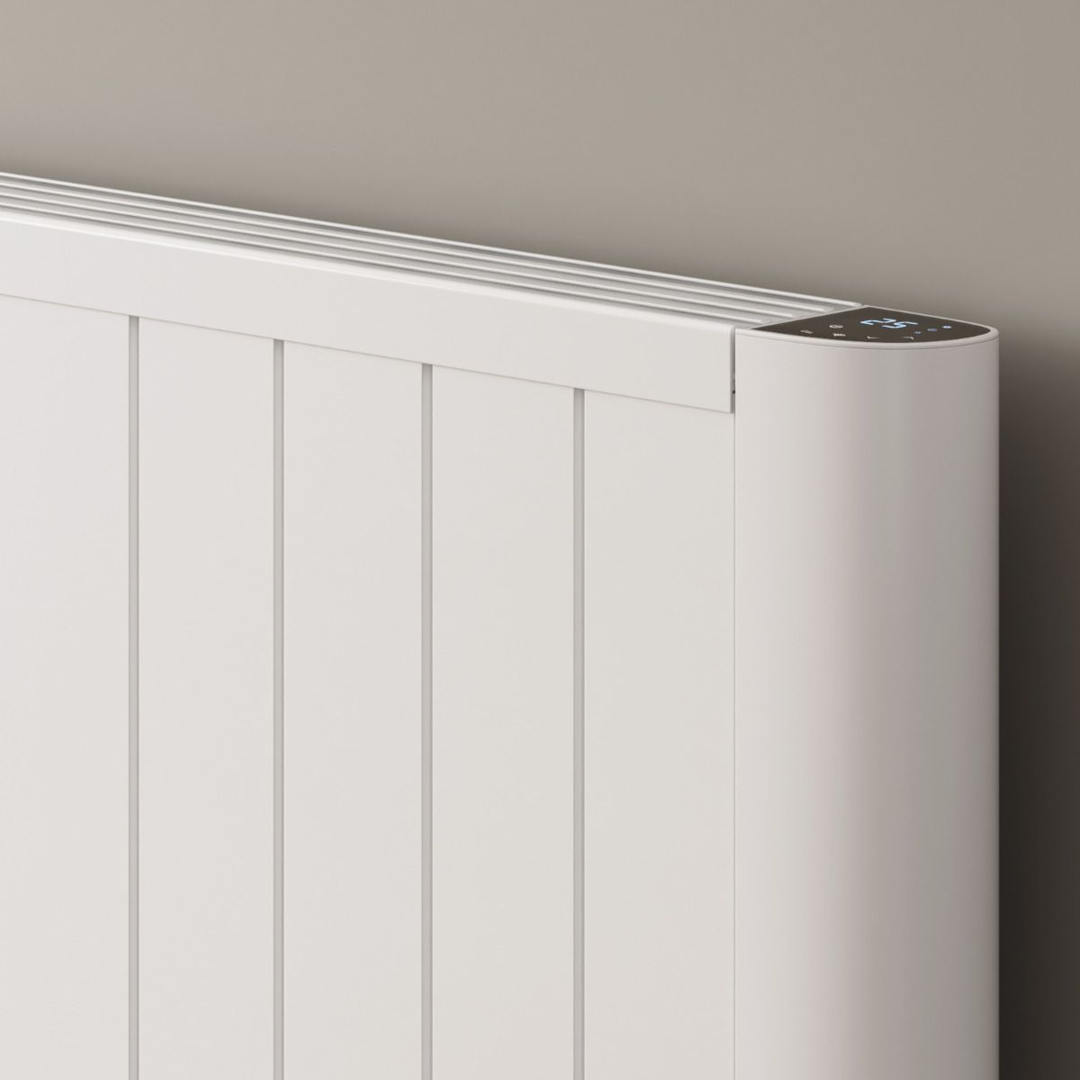 Serre Horizontal Electric Aluminium Radiator - Various Sizes - White