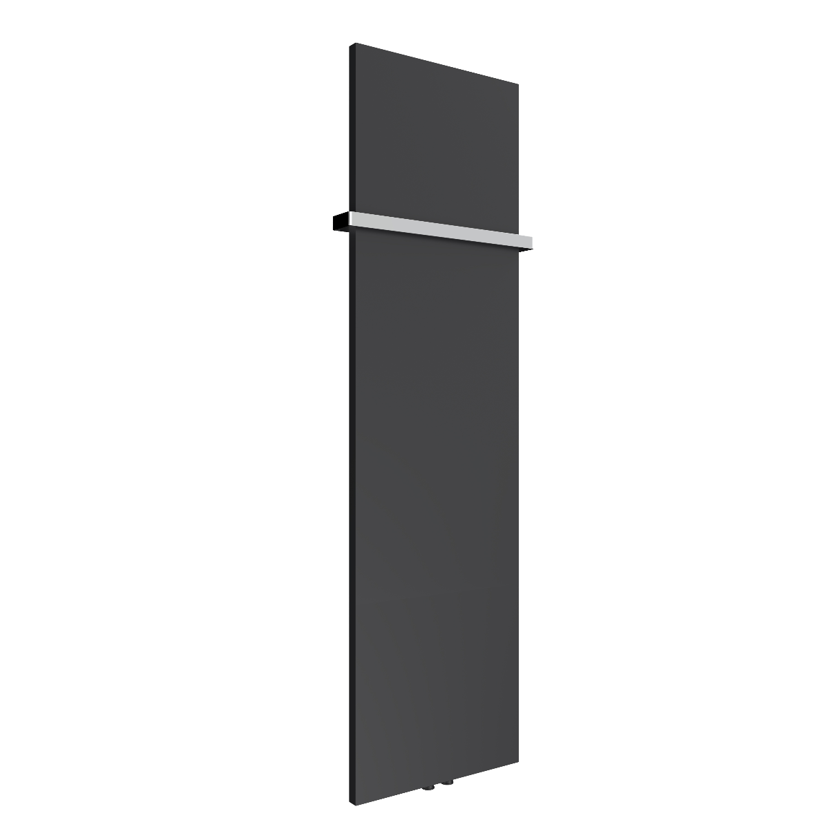 Slimline Designer Radiator with Towel Hanging Bar - Anthracite
