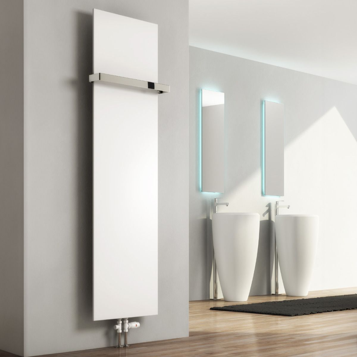Slimline Vertical Radiator - Various Sizes - White