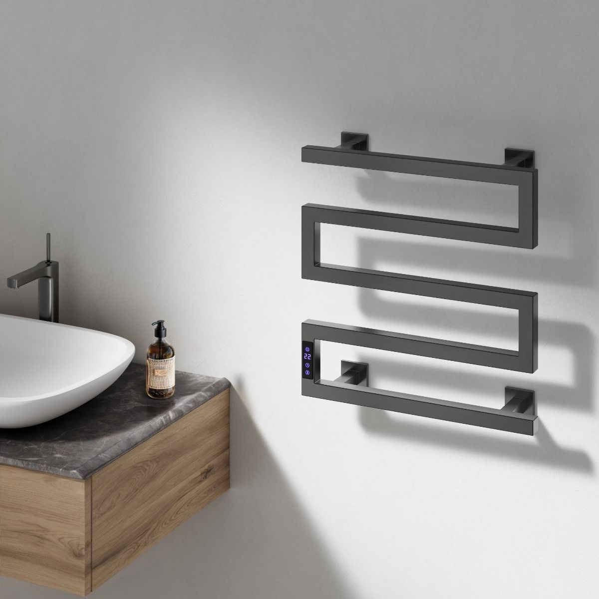Vispa Electric Stainless Steel Heated Towel Rail - Various Colours