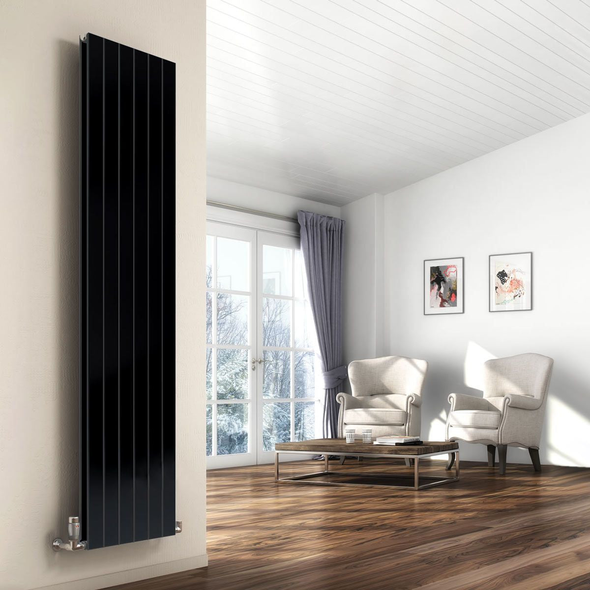 Flat Vertical Double Radiator - Various Sizes - Anthracite – The ...