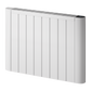 Serre Horizontal Electric Aluminium Radiator - Various Sizes - White