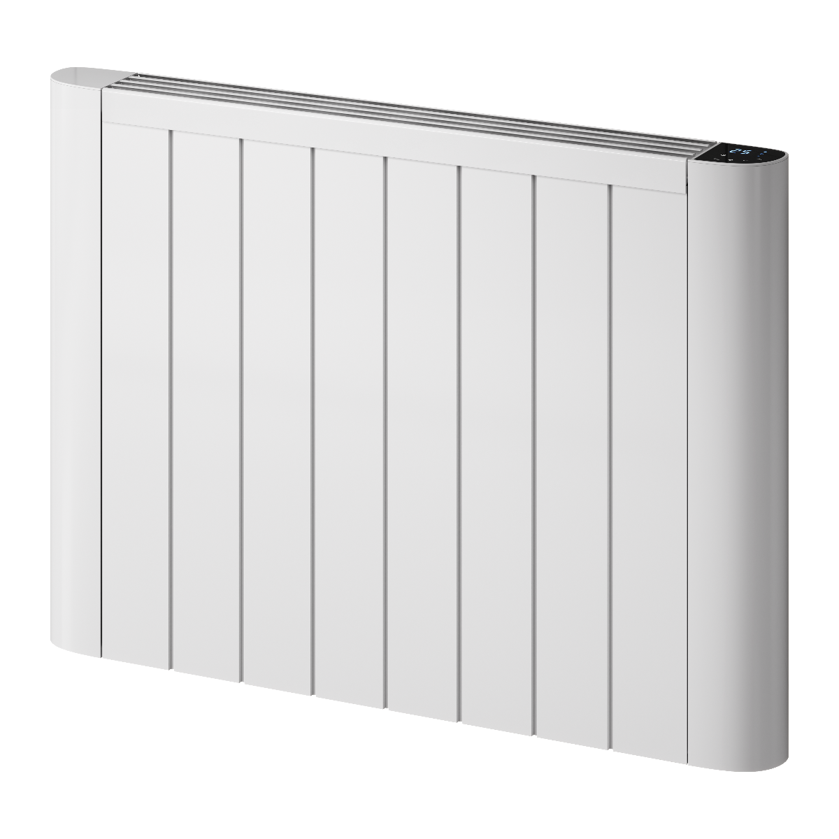 Serre Horizontal Electric Aluminium Radiator - Various Sizes - White