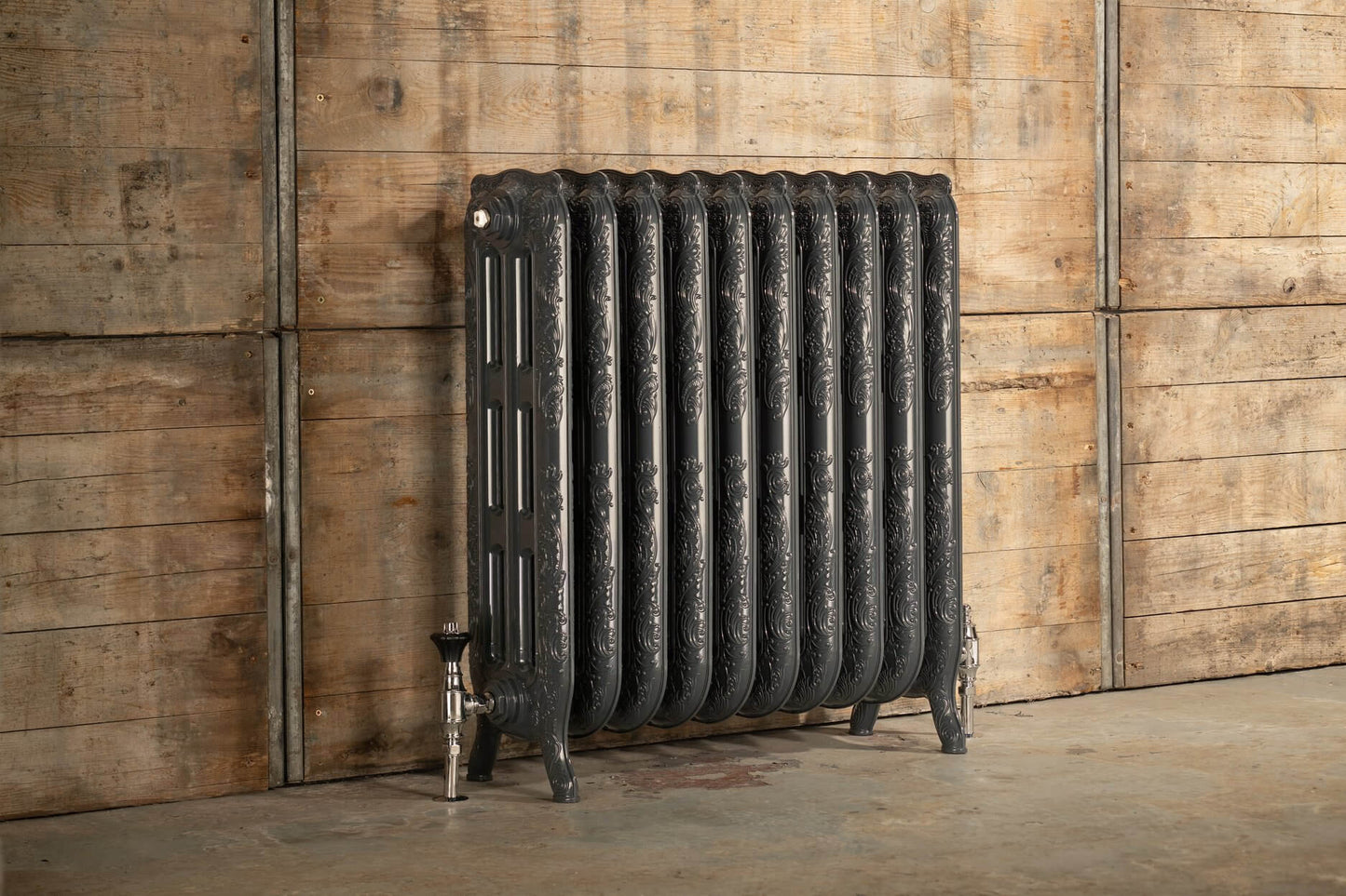 Rococo 3 Column Cast Aluminium Radiator - 770 Tall - Various Colours - Various Sizes