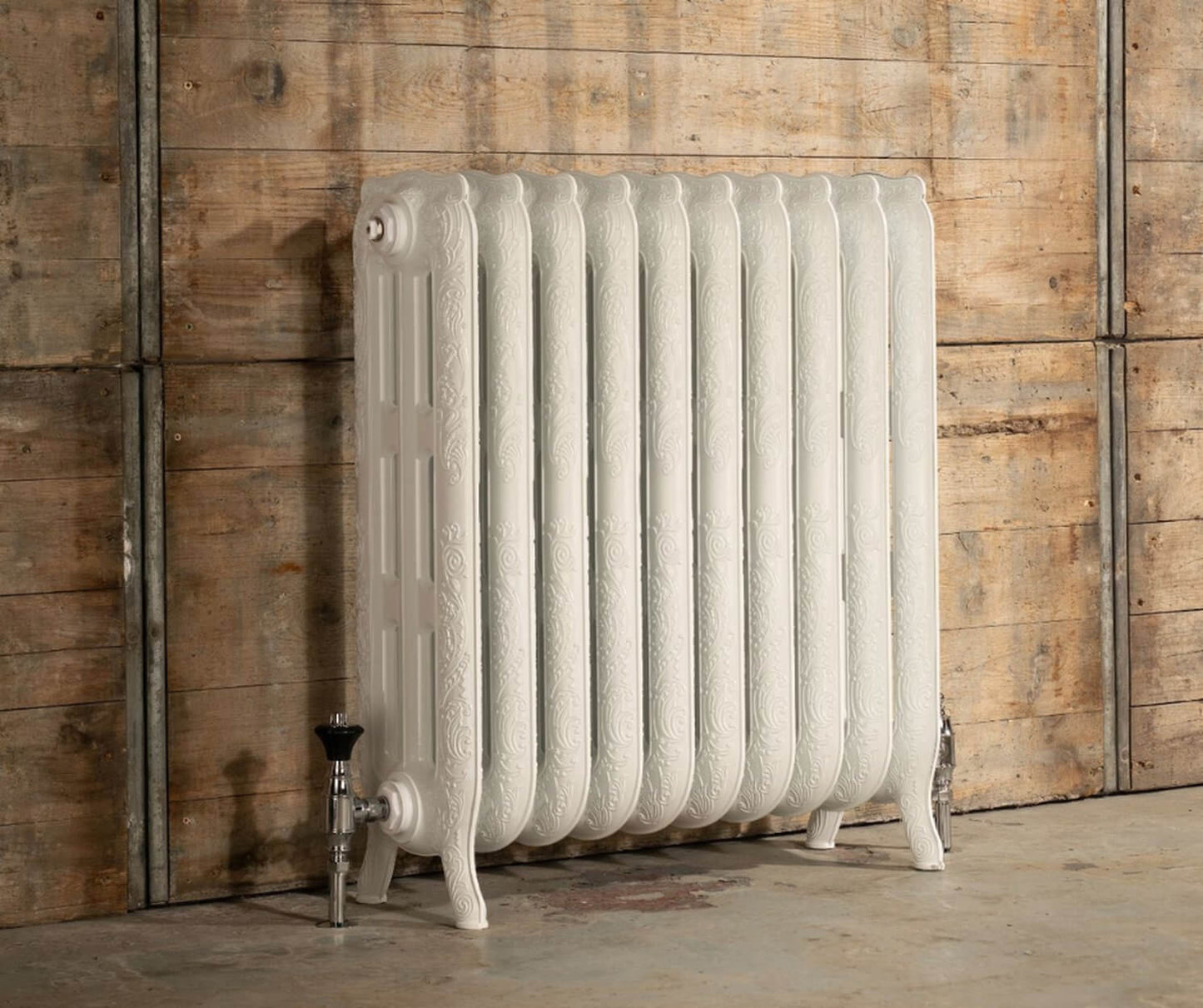 Rococo 3 Column Cast Aluminium Radiator - 770 Tall - Various Colours - Various Sizes