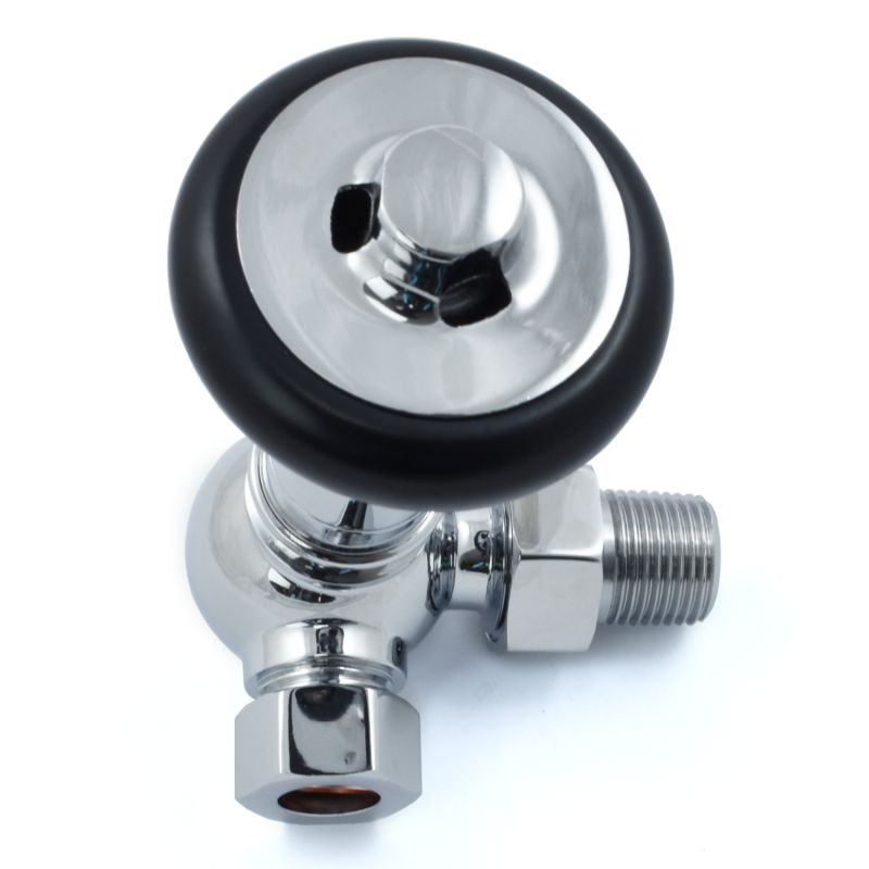 Amberley Thermostatic Radiator Valve Corner - Chrome