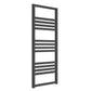 Bolca Dual Fuel Aluminium Heated Towel Rail - Various Sizes - Anthracite