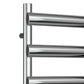 Deno Dual Fuel Stainless Steel Heated Towel Rail - Various Sizes - Polished Stainless Steel