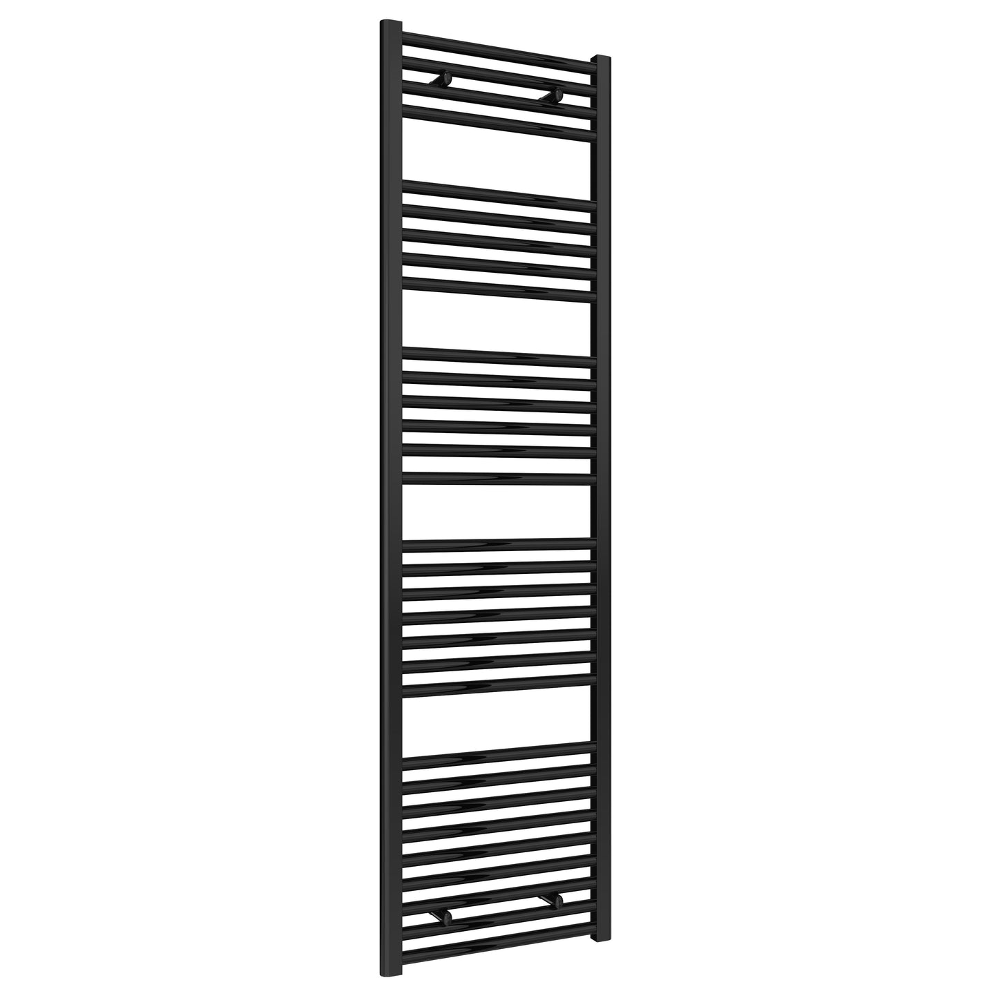 Diva Electric Curved Heated Towel Rail -Various Sizes - Black