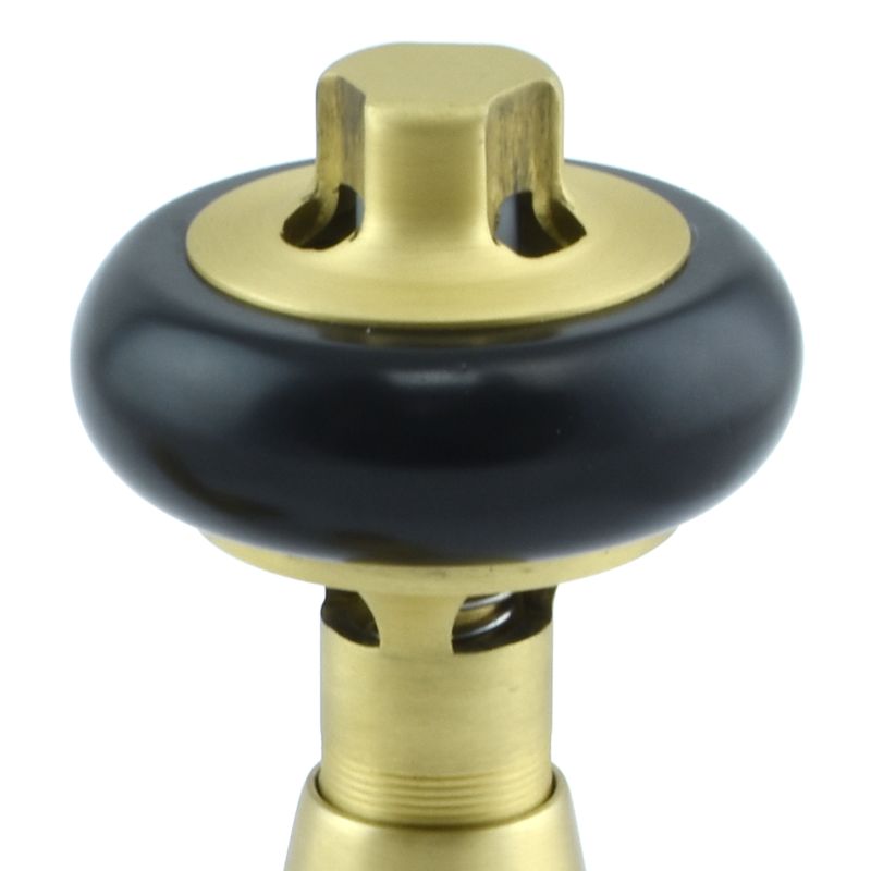 Oakfield Traditional Thermostatic Radiator Valve Angled - Brass