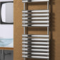 Mina Dual Fuel Stainless Steel Heated Towel Rail - Various Sizes - Satin Finish