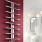 Pizzo Dual Fuel Stainless Steel Heated Towel Rail - 1000mm x 600mm - Polished Stainless Steel